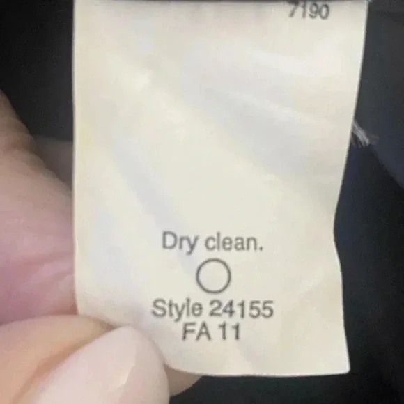 J Crew Emmaleigh Super 120s‎ Sheath Dress Black Size 0 (1512) - Picture 6 of 6